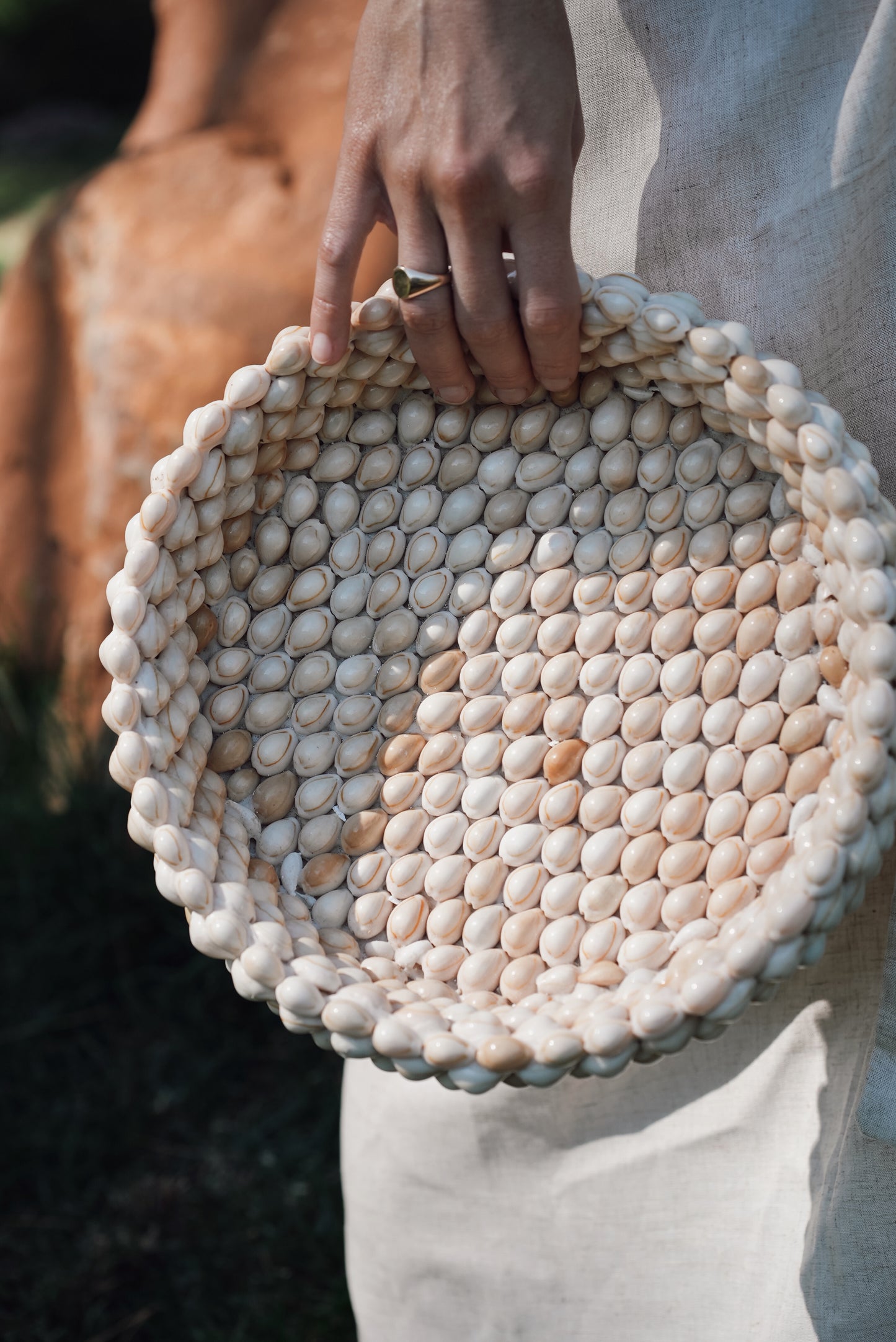 Cowry Shell Decorative Bowl